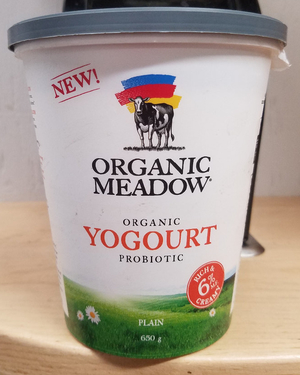 Yogurt - 6% Plain (Organic Meadow)